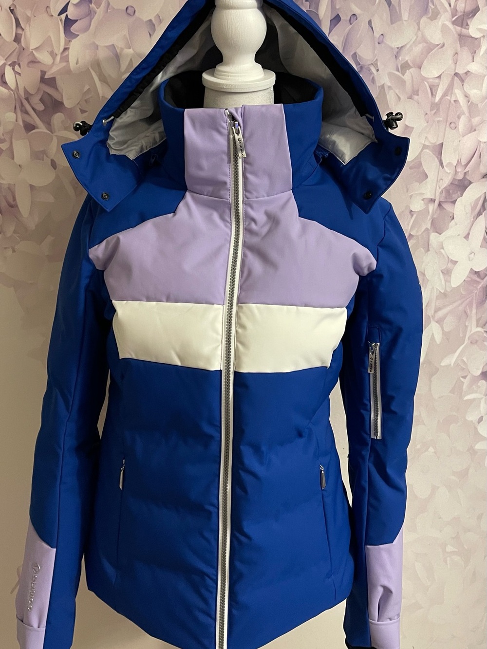 Sunice Blue, Lavender & White Women's Insulated Ski Jacket